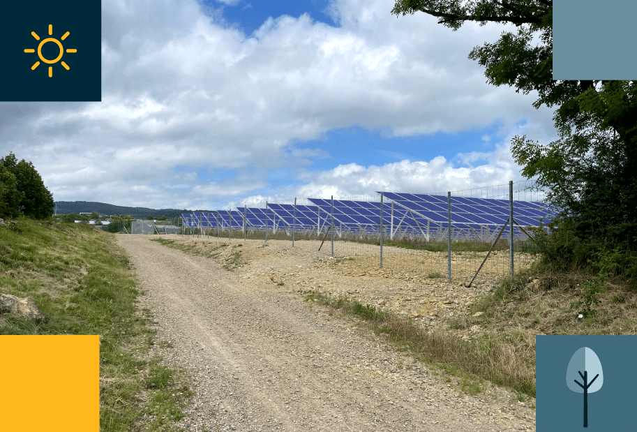 Photomontage centrale photovoltaïque