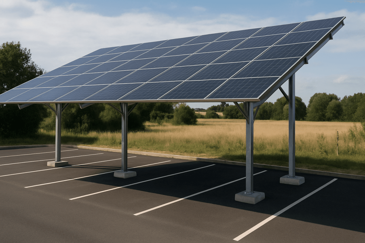 implantation d'ombrières photovoltaïques