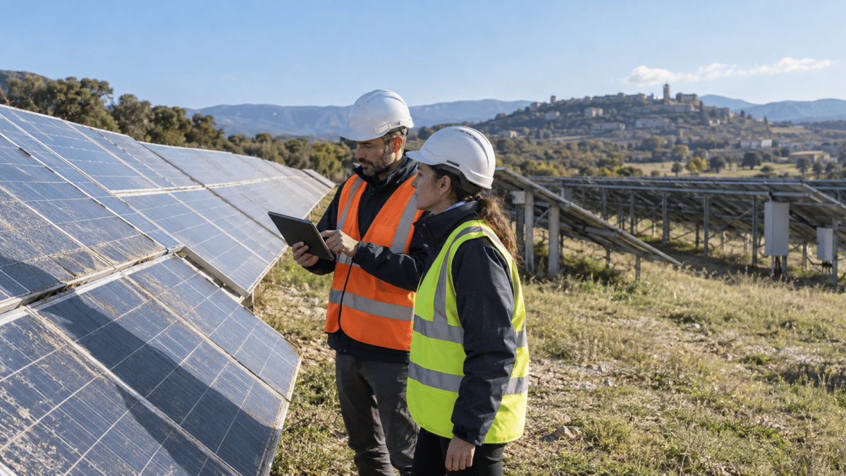Travaux de modernisation sur une centrale photovoltaïque avec remplacement d’onduleurs et repowering solaire